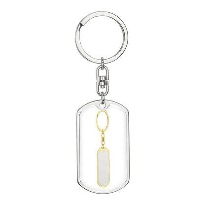 Custom Dog Photo Keychain | Personalized Pet Memorial Keychain