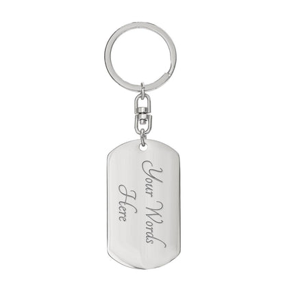 Custom Dog Photo Keychain | Personalized Pet Memorial Keychain