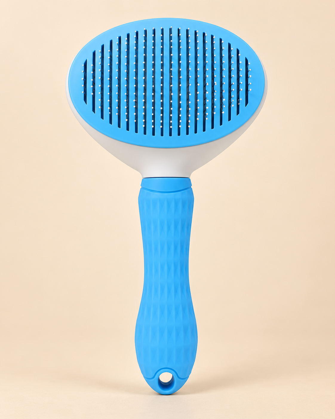 CleanGlide Self-Cleaning Pet Brush blue