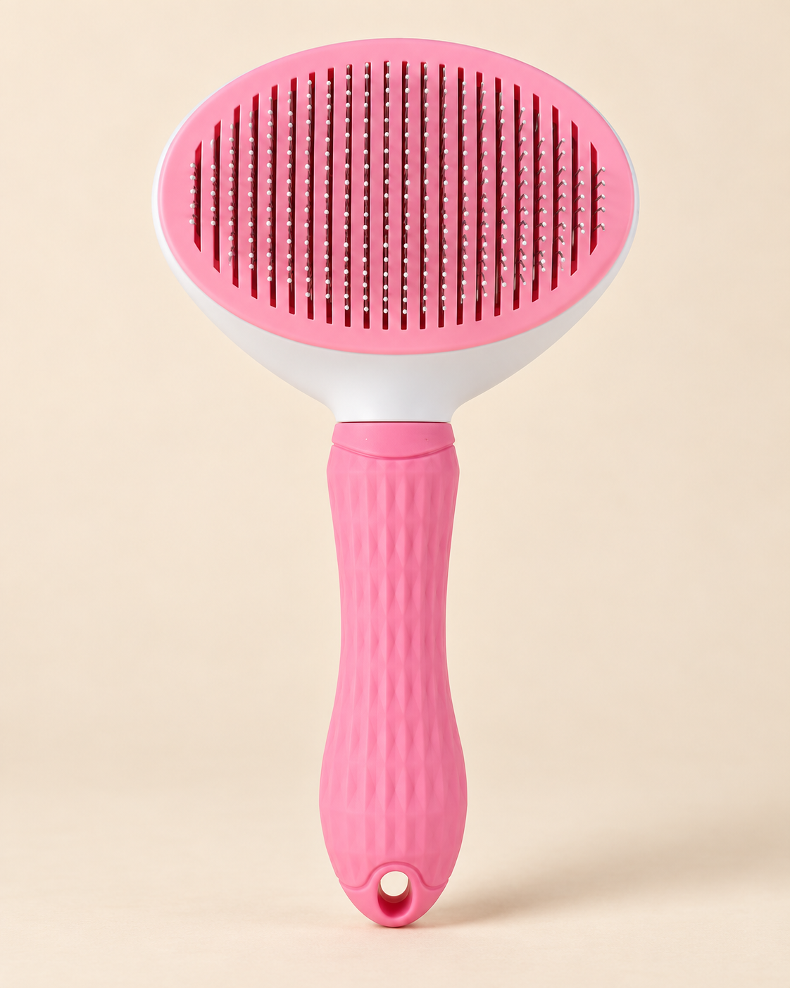CleanGlide Self-Cleaning Pet Brush pink