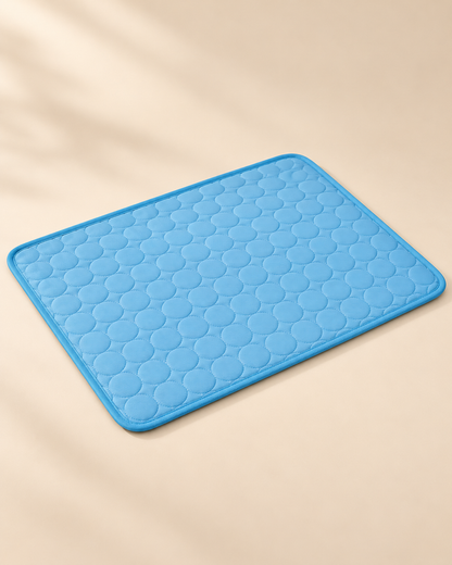 CoolNest Pet Cooling Mat blue angled view
