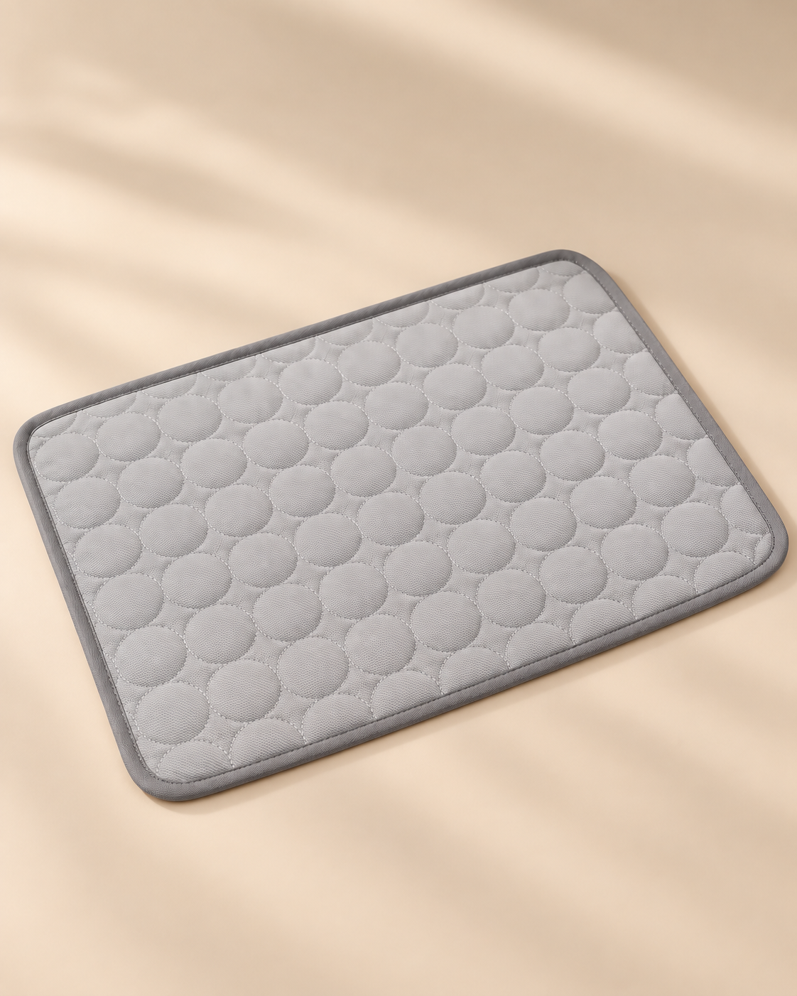 CoolNest Pet Cooling Mat grey angled view
