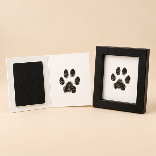 Forever Paw Print Kit on warm beige background