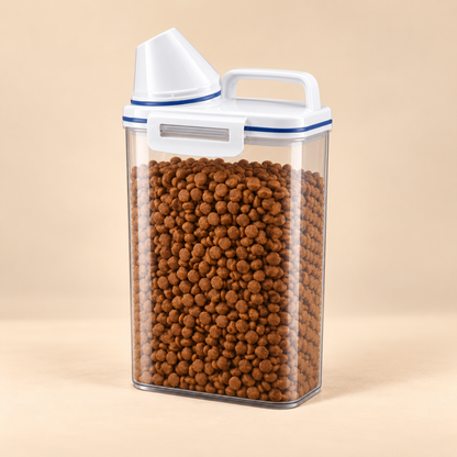 Fresh Pet Food Storage Container alternate angle on beige background
