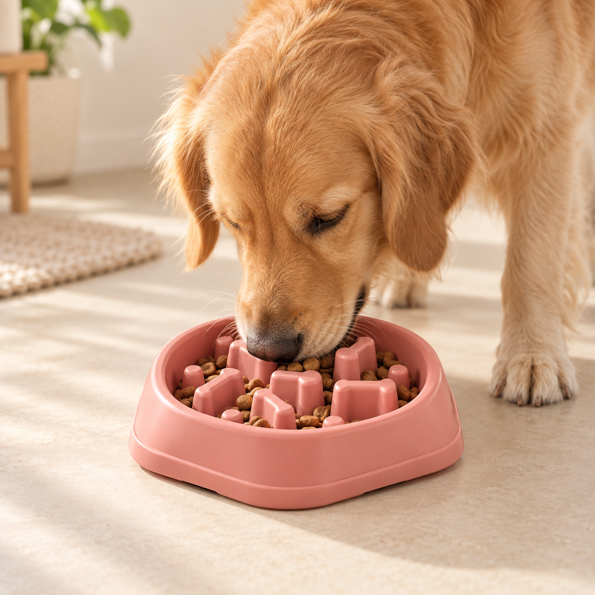 PacePaw Rosa lifestyle perro comiendo