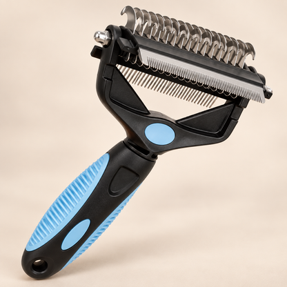 ShedEase deshedding tool angled view